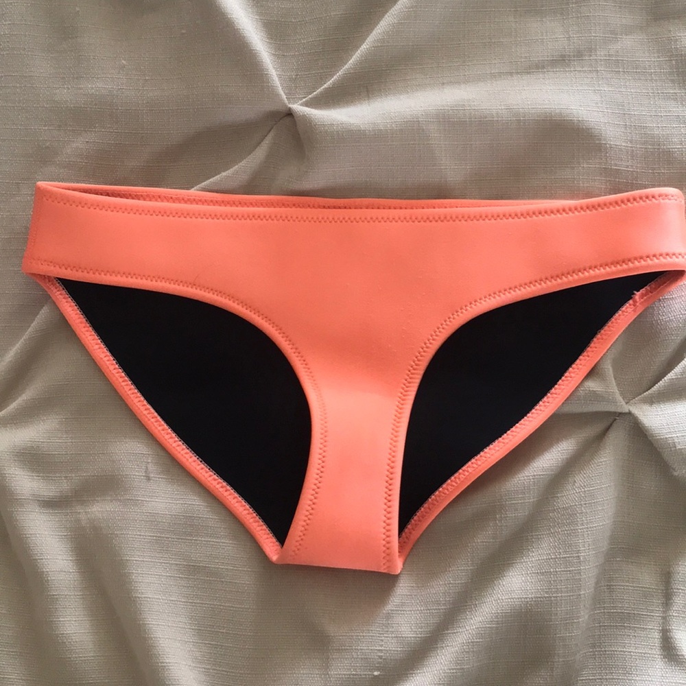 Orange triangl bikini bottom